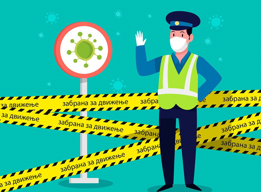 Три лица не ја почитувале забраната за движење